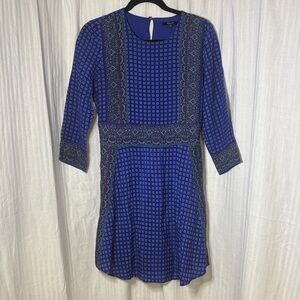 Madewell Bandana print Long Sleeve Dress